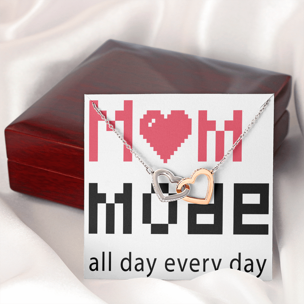 To Mom Mom Mode All Day Everyday Inseparable Necklace-Express Your Love Gifts