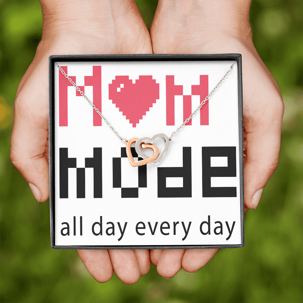 To Mom Mom Mode All Day Everyday Inseparable Necklace-Express Your Love Gifts
