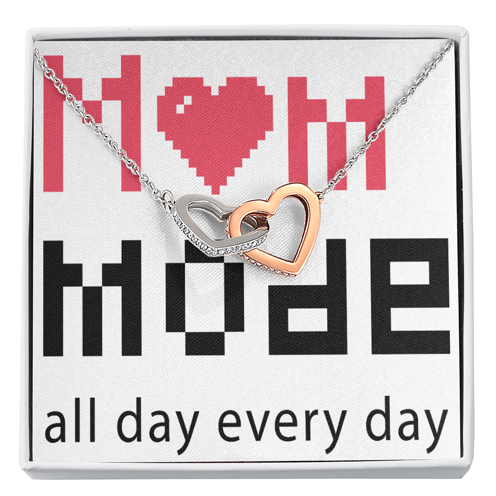 To Mom Mom Mode All Day Everyday Inseparable Necklace-Express Your Love Gifts