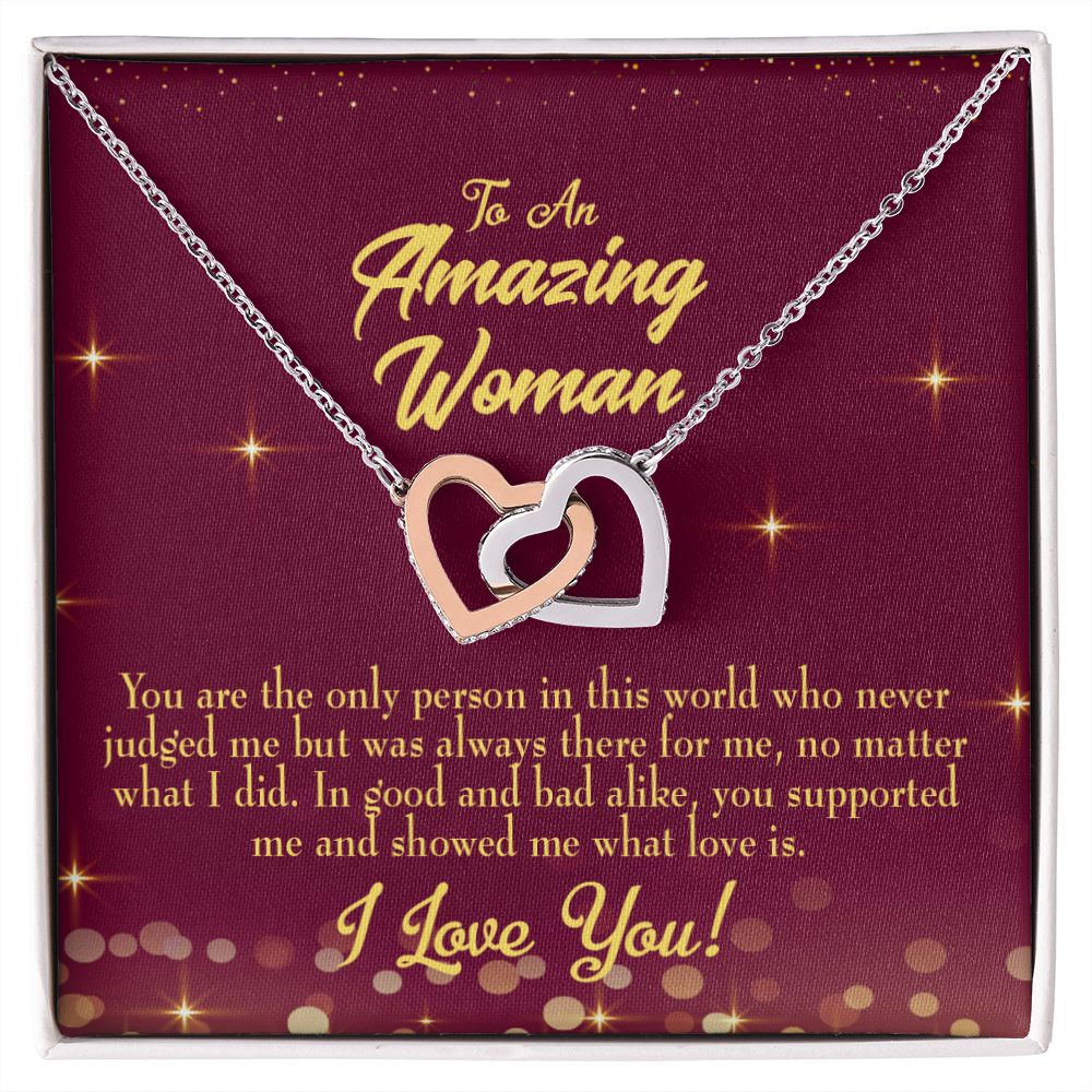 To Mom Mom Never Judged Inseparable Necklace-Express Your Love Gifts