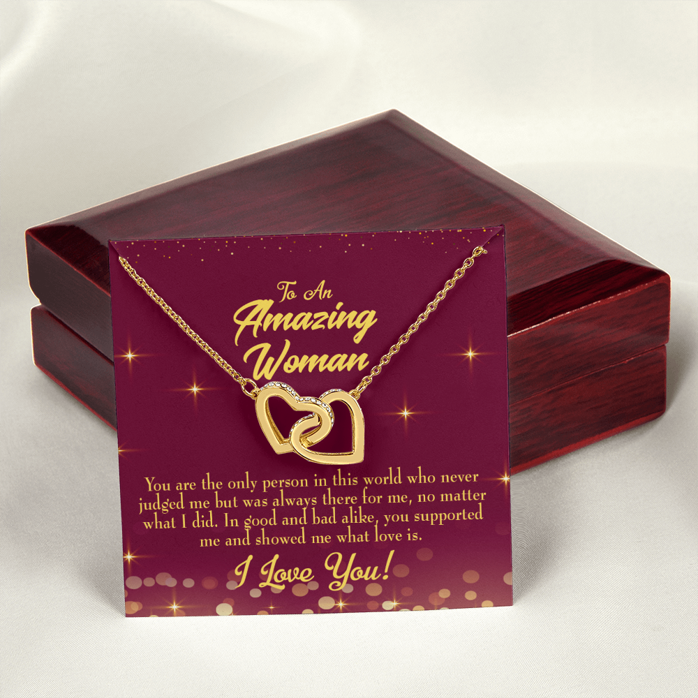 To Mom Mom Never Judged Inseparable Necklace-Express Your Love Gifts