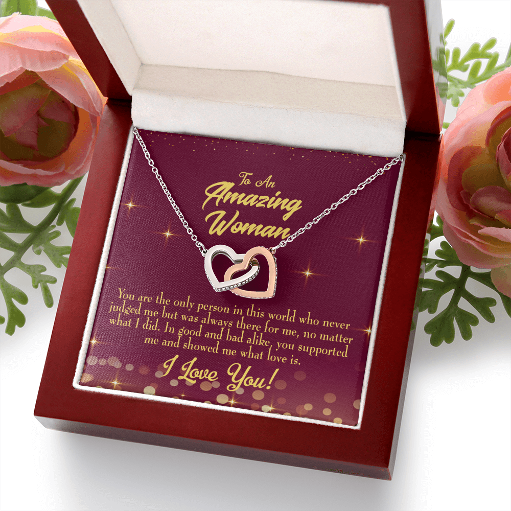 To Mom Mom Never Judged Inseparable Necklace-Express Your Love Gifts