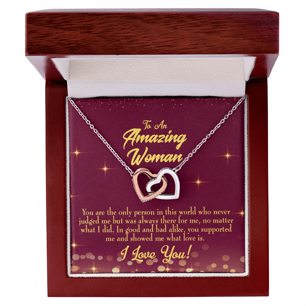 To Mom Mom Never Judged Inseparable Necklace-Express Your Love Gifts