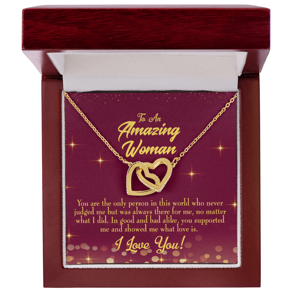 To Mom Mom Never Judged Inseparable Necklace-Express Your Love Gifts
