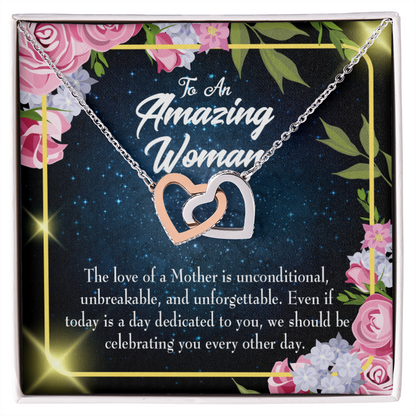 To Mom Mom's Unconditional Love Inseparable Necklace-Express Your Love Gifts