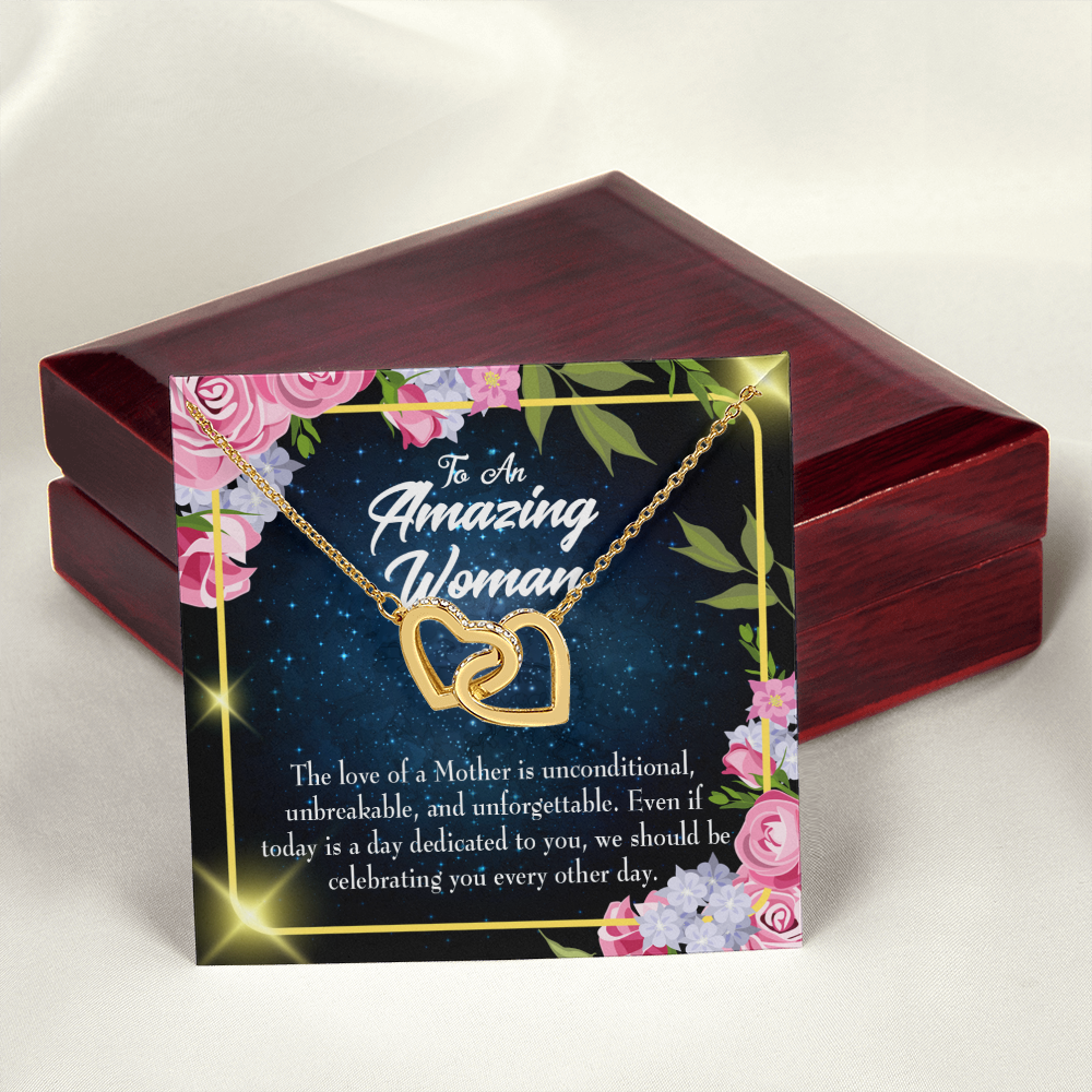 To Mom Mom's Unconditional Love Inseparable Necklace-Express Your Love Gifts