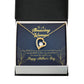 To Mom Mom the World Forever Necklace w Message Card-Express Your Love Gifts