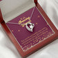 To Mom Most Beautiful Forever Necklace w Message Card-Express Your Love Gifts