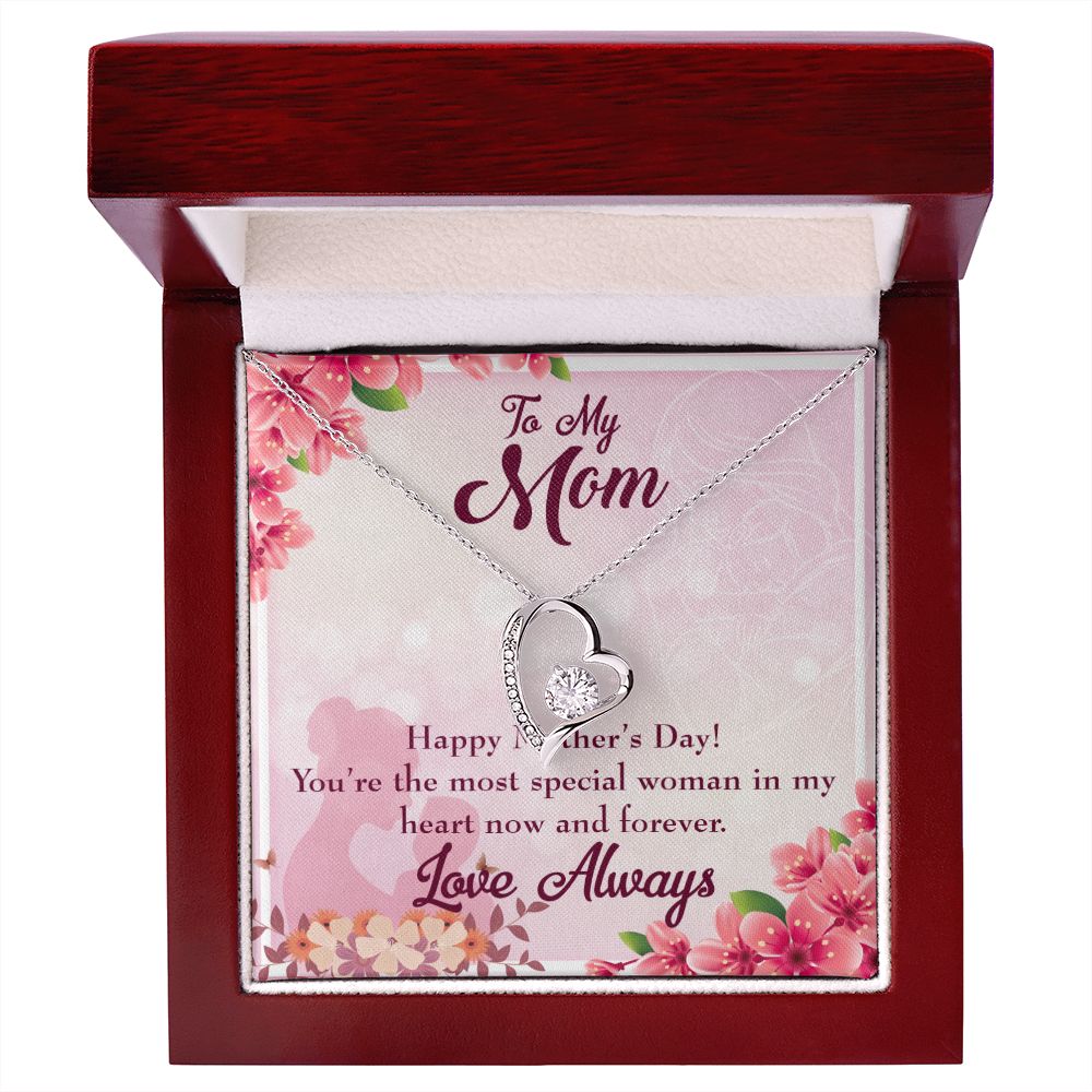 To Mom Most Special Woman Forever Necklace w Message Card-Express Your Love Gifts