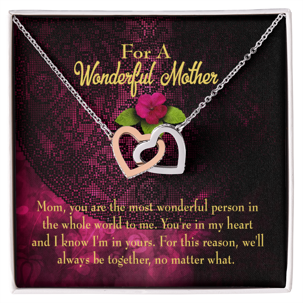 To Mom Most Wonderful Mother Inseparable Necklace-Express Your Love Gifts