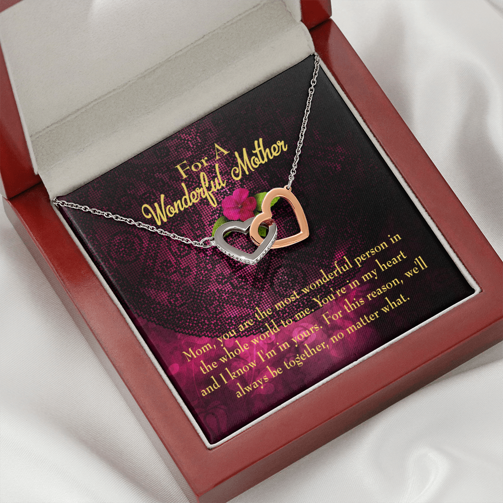 To Mom Most Wonderful Mother Inseparable Necklace-Express Your Love Gifts