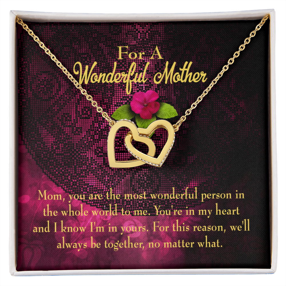 To Mom Most Wonderful Mother Inseparable Necklace-Express Your Love Gifts
