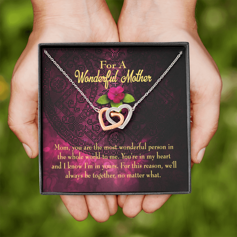 To Mom Most Wonderful Mother Inseparable Necklace-Express Your Love Gifts