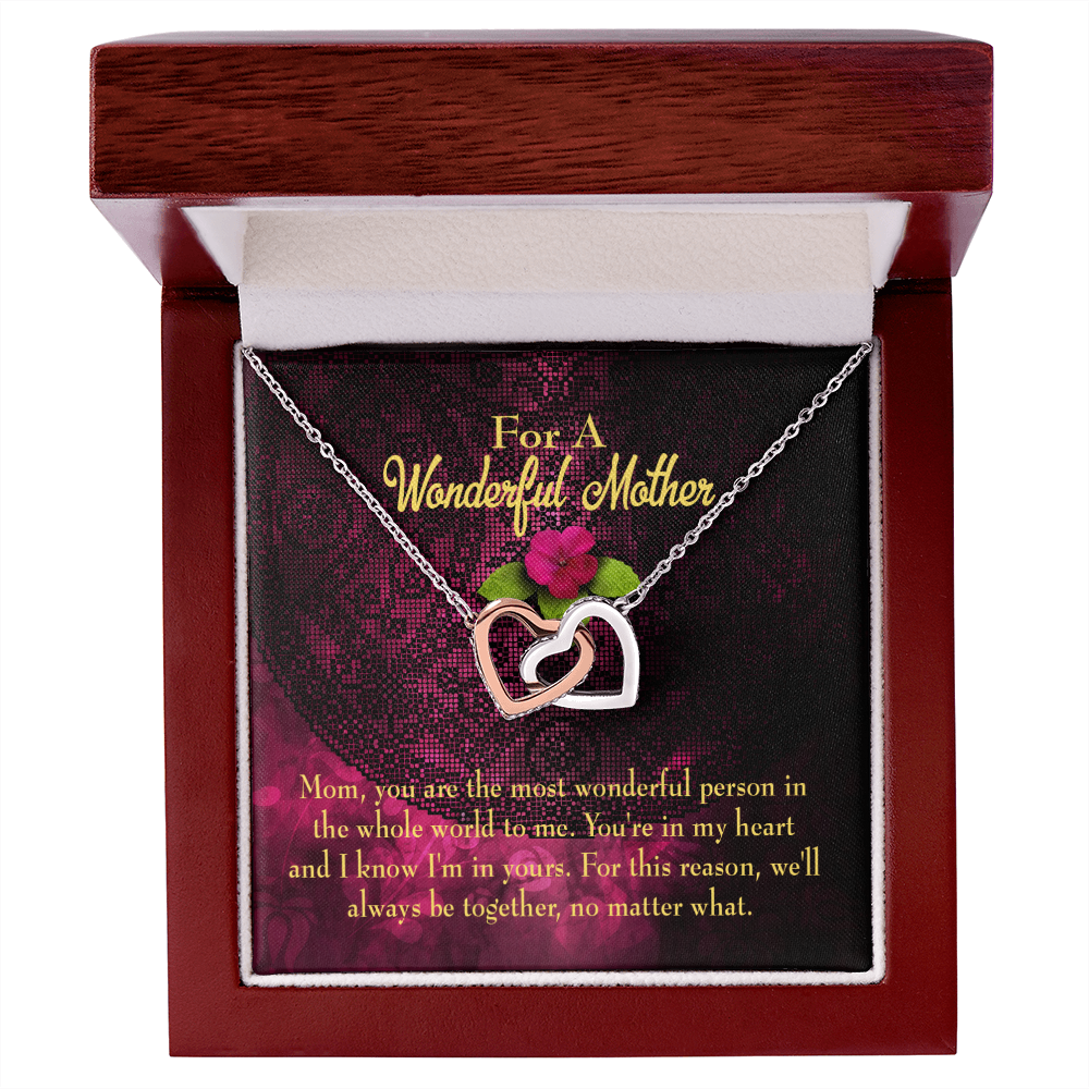 To Mom Most Wonderful Mother Inseparable Necklace-Express Your Love Gifts