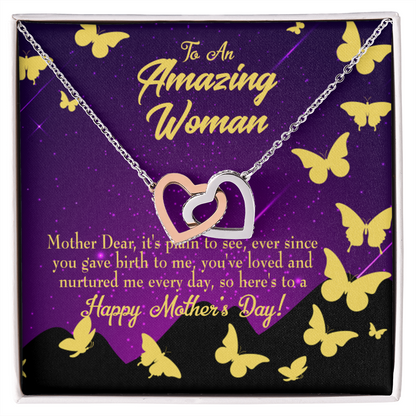 To Mom Mother Dear Inseparable Necklace-Express Your Love Gifts