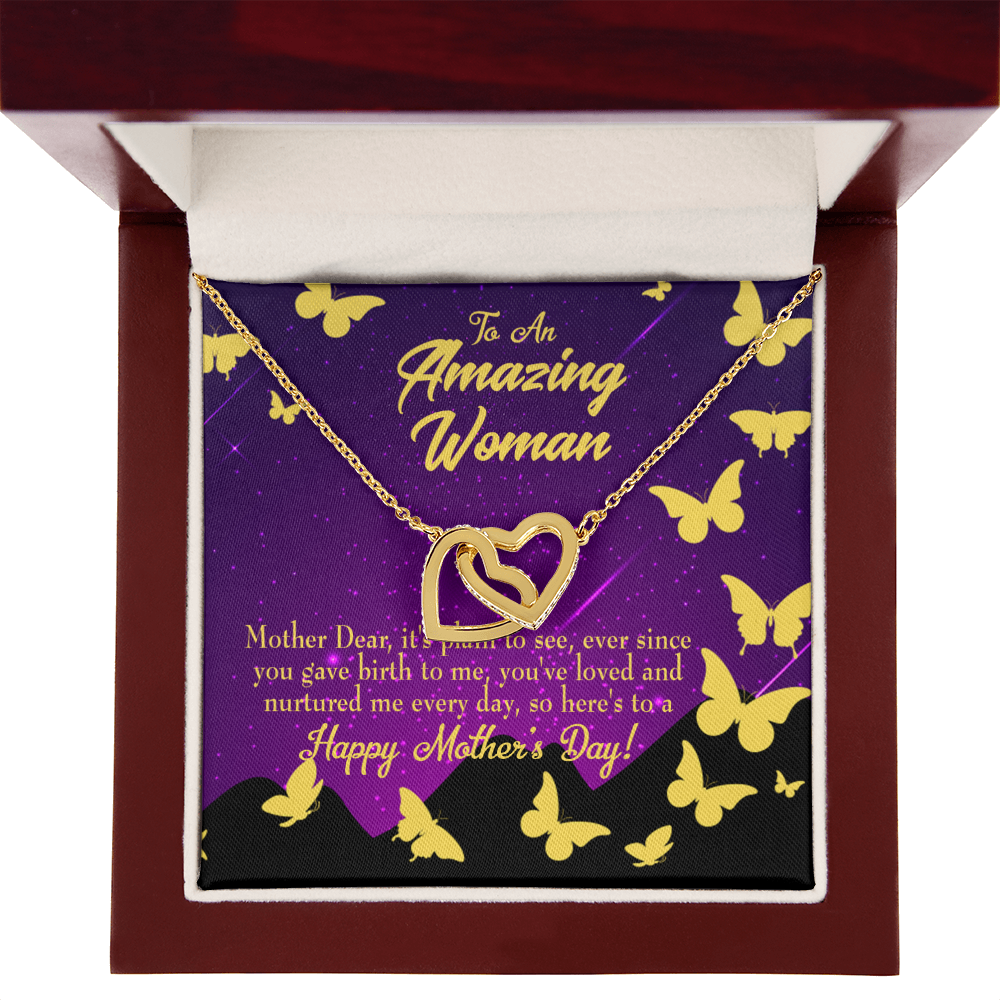 To Mom Mother Dear Inseparable Necklace-Express Your Love Gifts