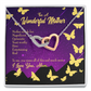 To Mom Mother Definition Purple Inseparable Necklace-Express Your Love Gifts