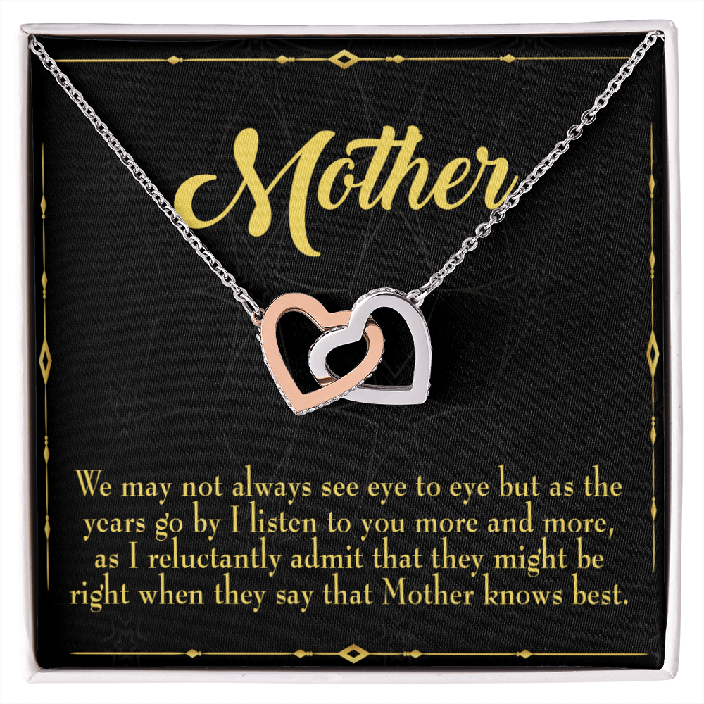 To Mom Mother Knows Best Inseparable Necklace-Express Your Love Gifts