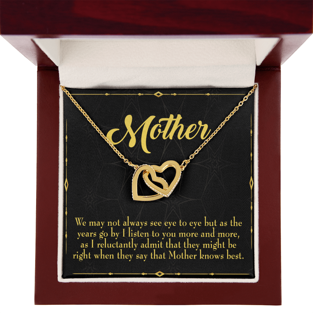 To Mom Mother Knows Best Inseparable Necklace-Express Your Love Gifts