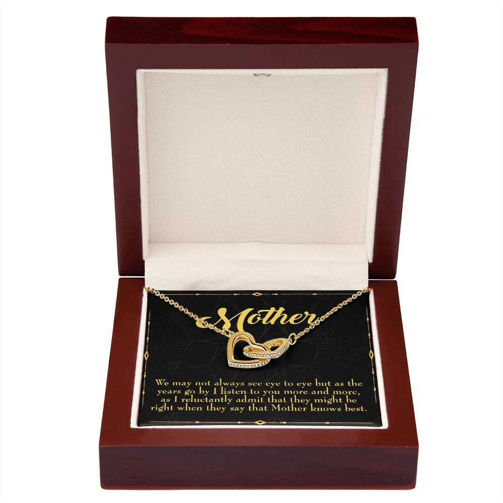 To Mom Mother Knows Best Inseparable Necklace-Express Your Love Gifts