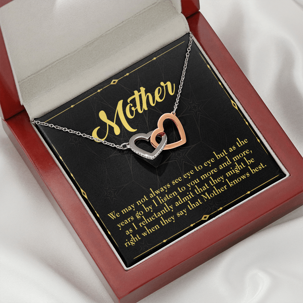 To Mom Mother Knows Best Inseparable Necklace-Express Your Love Gifts