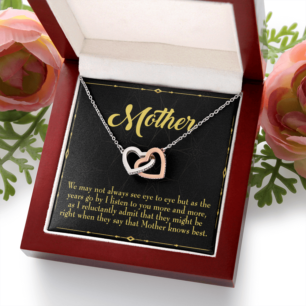 To Mom Mother Knows Best Inseparable Necklace-Express Your Love Gifts