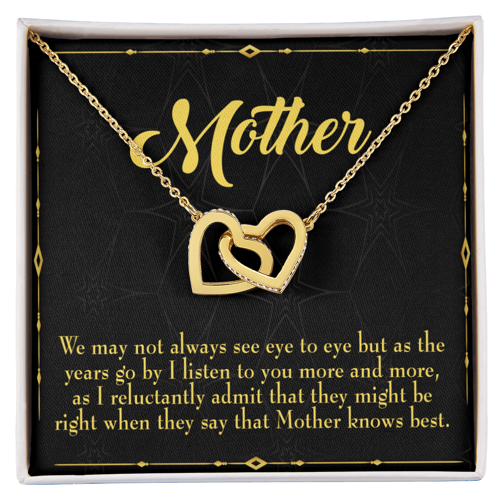 To Mom Mother Knows Best Inseparable Necklace-Express Your Love Gifts