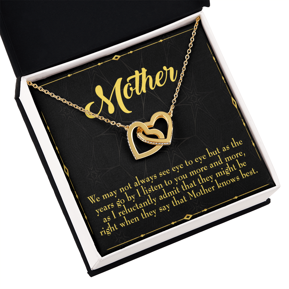 To Mom Mother Knows Best Inseparable Necklace-Express Your Love Gifts