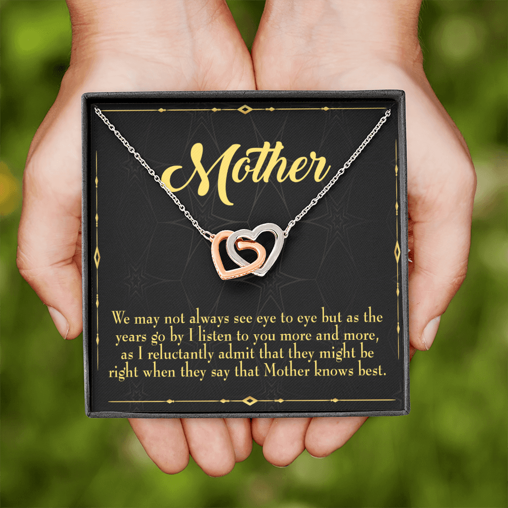 To Mom Mother Knows Best Inseparable Necklace-Express Your Love Gifts
