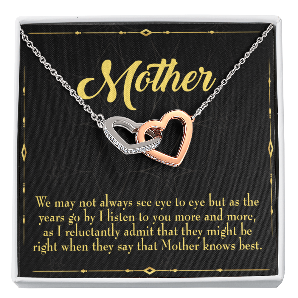 To Mom Mother Knows Best Inseparable Necklace-Express Your Love Gifts
