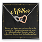 To Mom Mother Knows Best Inseparable Necklace-Express Your Love Gifts