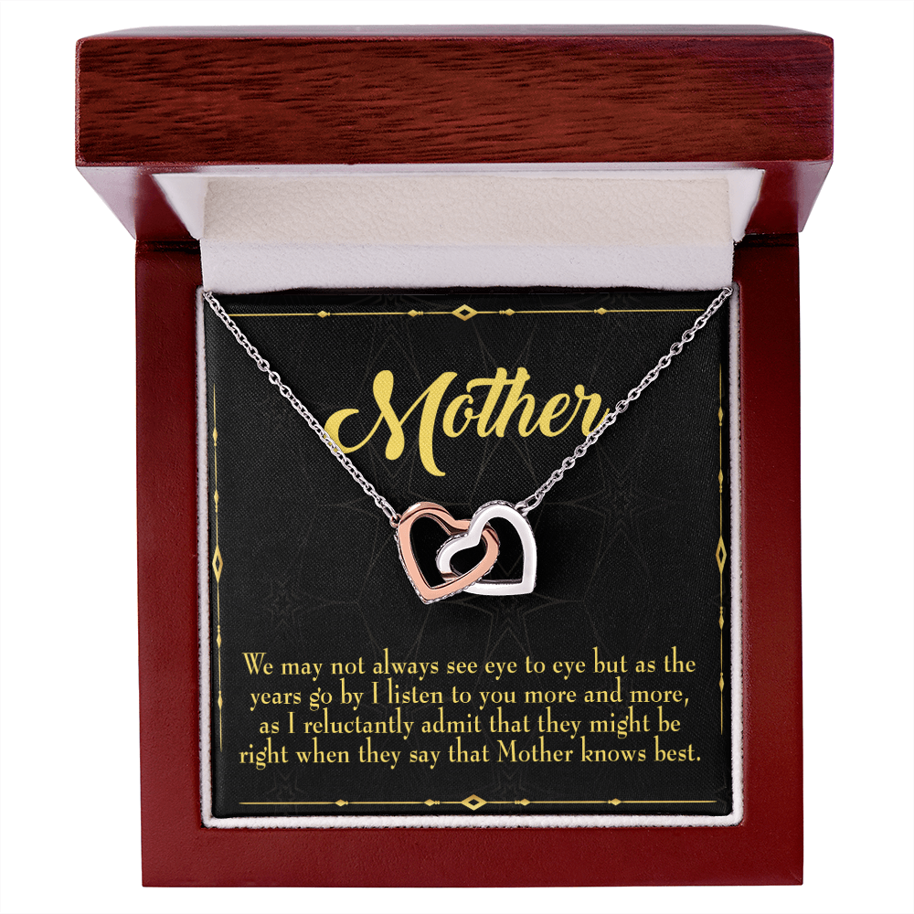To Mom Mother Knows Best Inseparable Necklace-Express Your Love Gifts