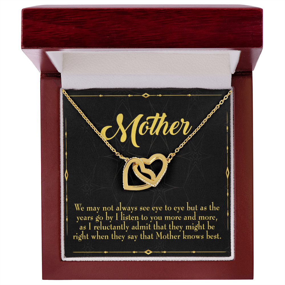 To Mom Mother Knows Best Inseparable Necklace-Express Your Love Gifts