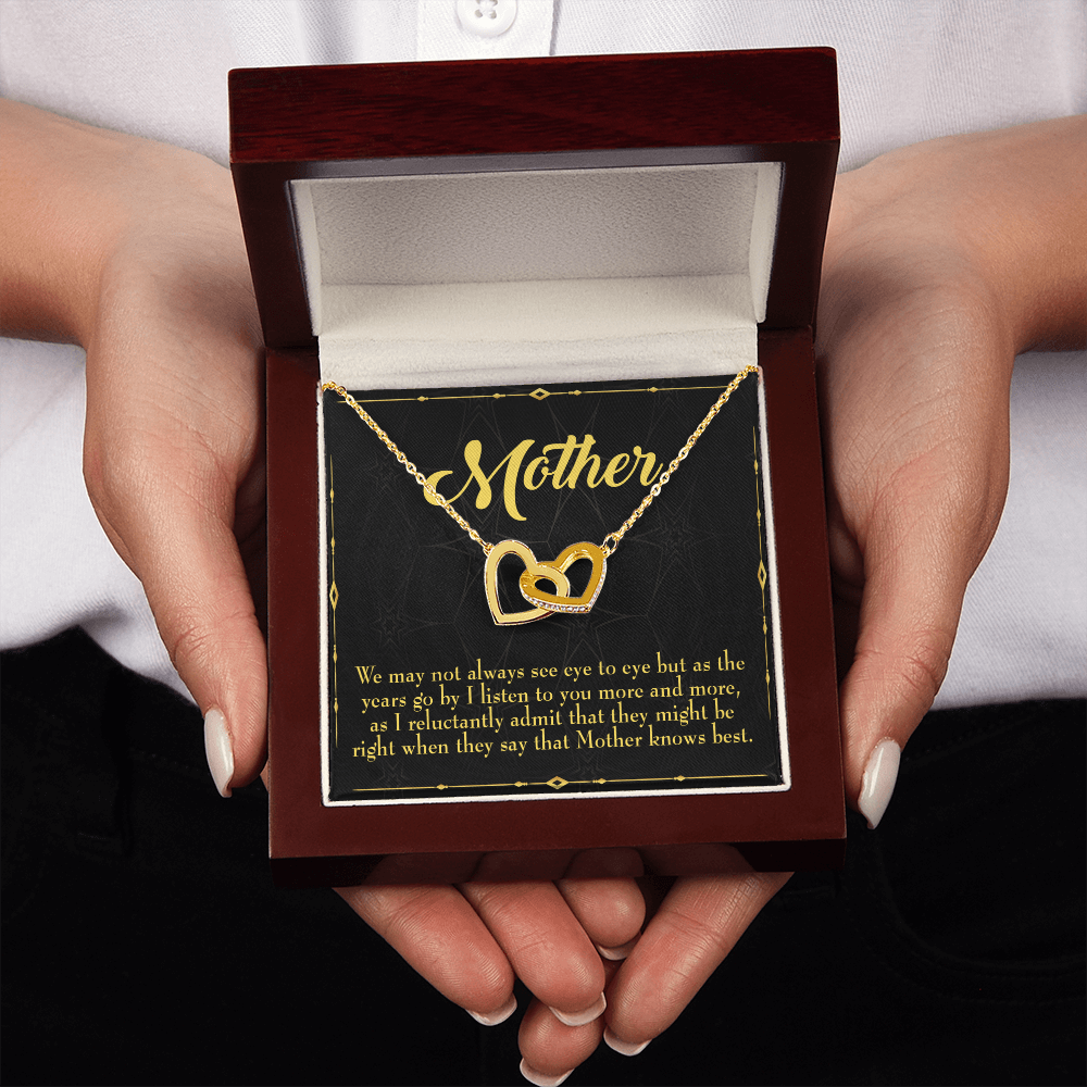 To Mom Mother Knows Best Inseparable Necklace-Express Your Love Gifts