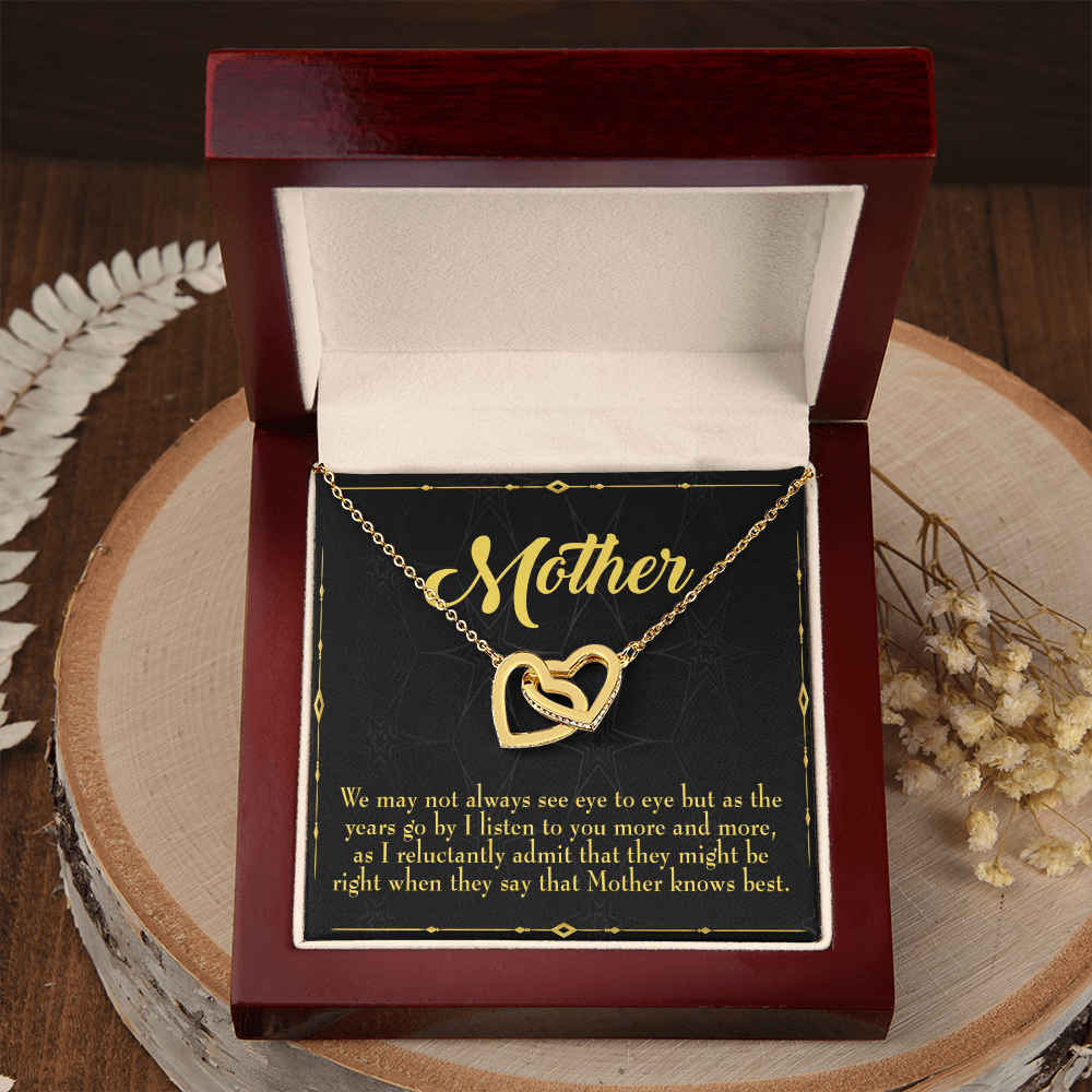 To Mom Mother Knows Best Inseparable Necklace-Express Your Love Gifts