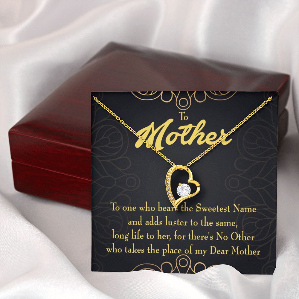 To Mom My Dear Mother Forever Necklace w Message Card-Express Your Love Gifts