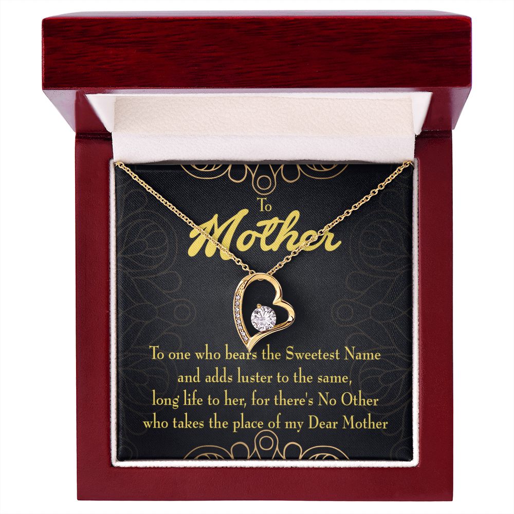 To Mom My Dear Mother Forever Necklace w Message Card-Express Your Love Gifts