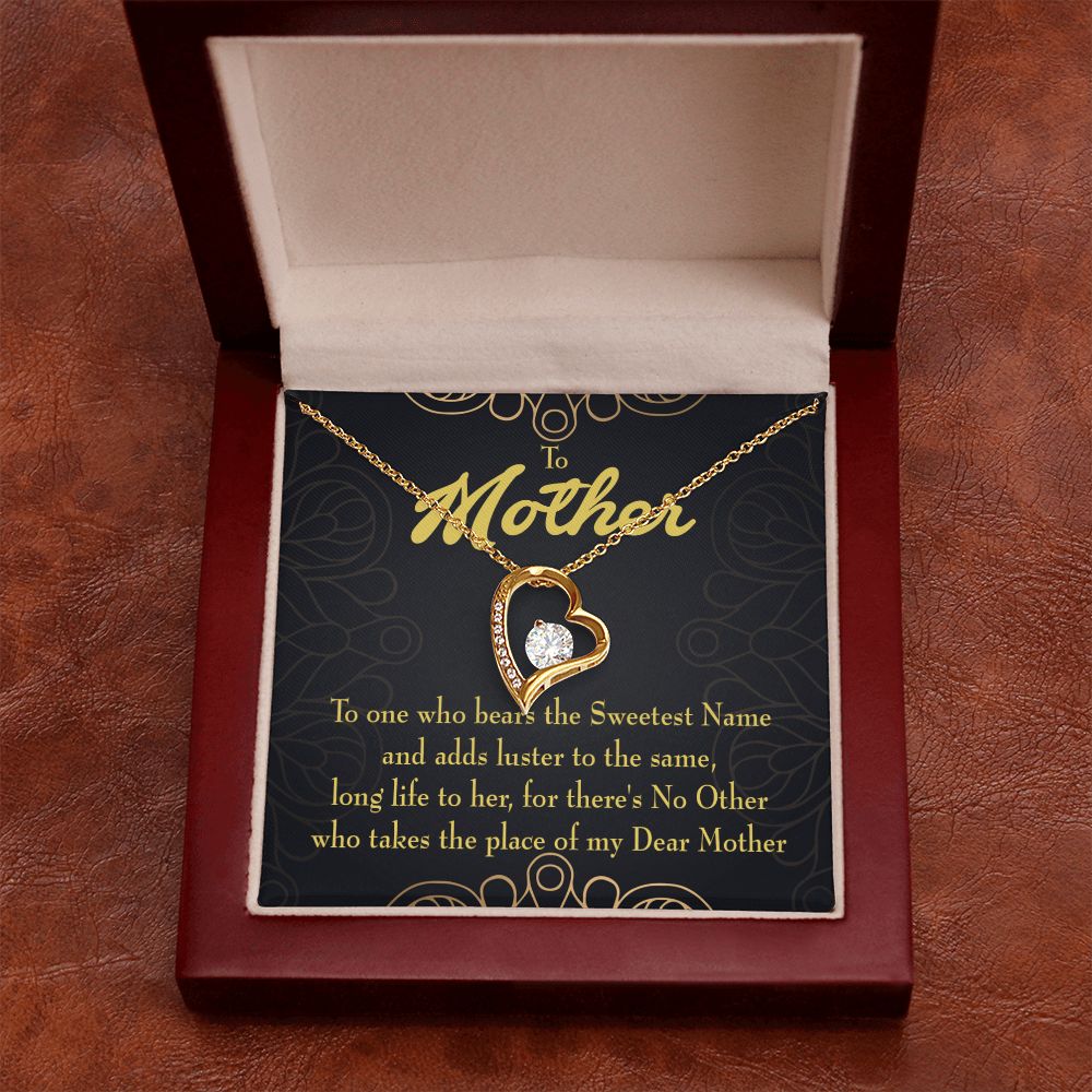 To Mom My Dear Mother Forever Necklace w Message Card-Express Your Love Gifts