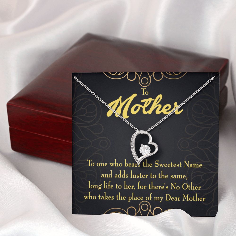 To Mom My Dear Mother Forever Necklace w Message Card-Express Your Love Gifts