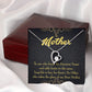 To Mom My Dear Mother Forever Necklace w Message Card-Express Your Love Gifts