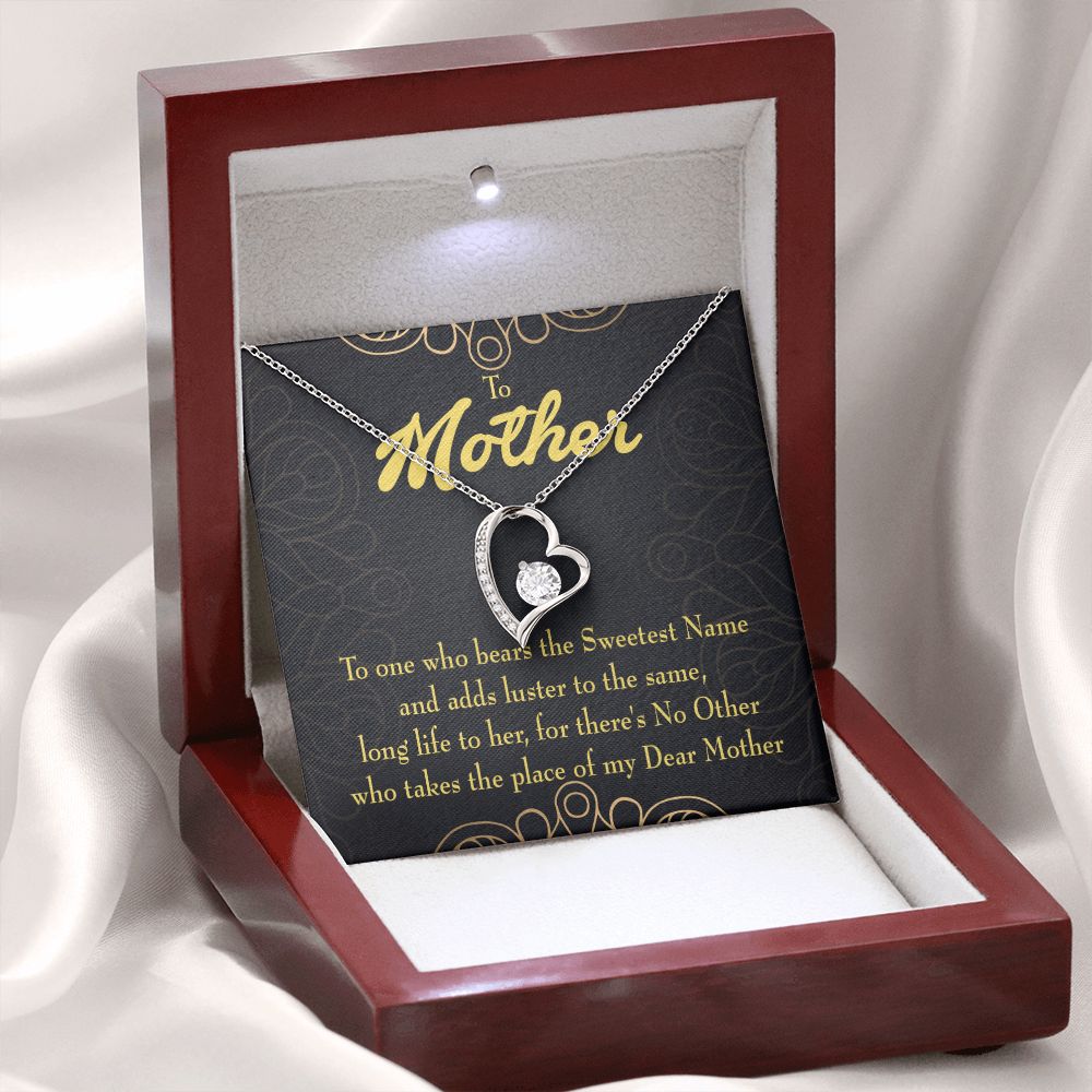 To Mom My Dear Mother Forever Necklace w Message Card-Express Your Love Gifts