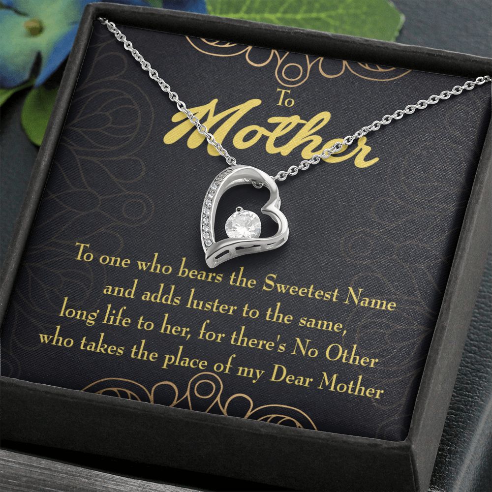 To Mom My Dear Mother Forever Necklace w Message Card-Express Your Love Gifts