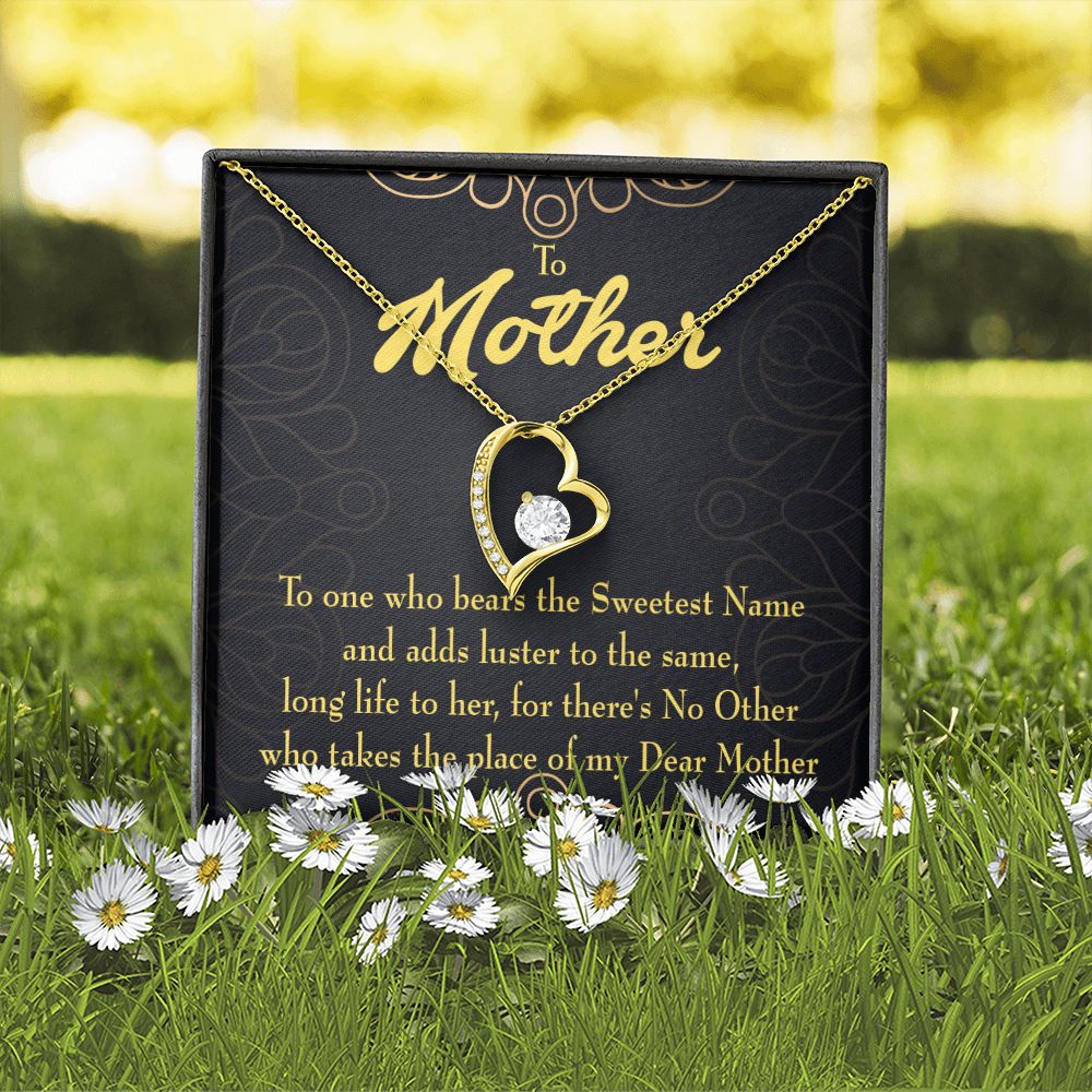 To Mom My Dear Mother Forever Necklace w Message Card-Express Your Love Gifts