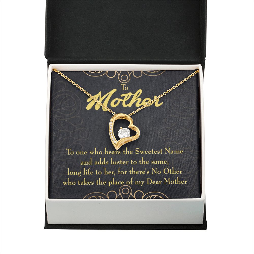 To Mom My Dear Mother Forever Necklace w Message Card-Express Your Love Gifts