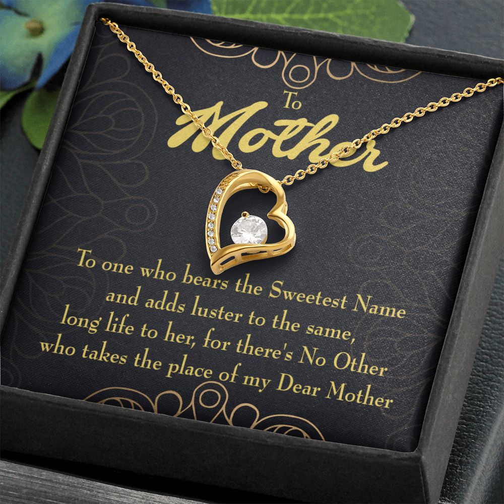 To Mom My Dear Mother Forever Necklace w Message Card-Express Your Love Gifts