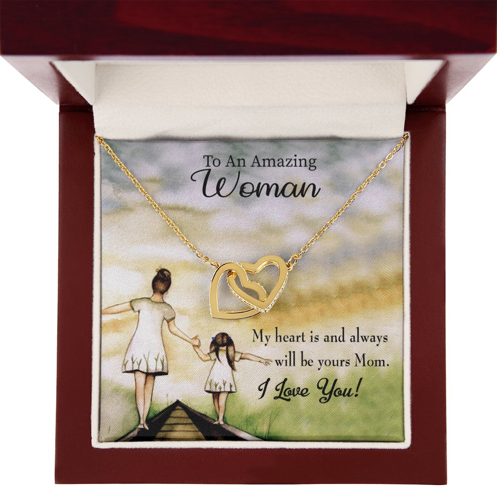 To Mom My Heart is Always Yours Inseparable Necklace-Express Your Love Gifts