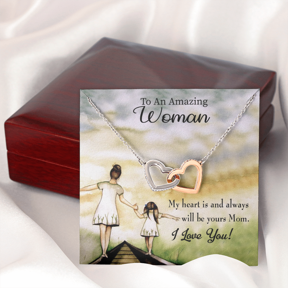 To Mom My Heart is Always Yours Inseparable Necklace-Express Your Love Gifts