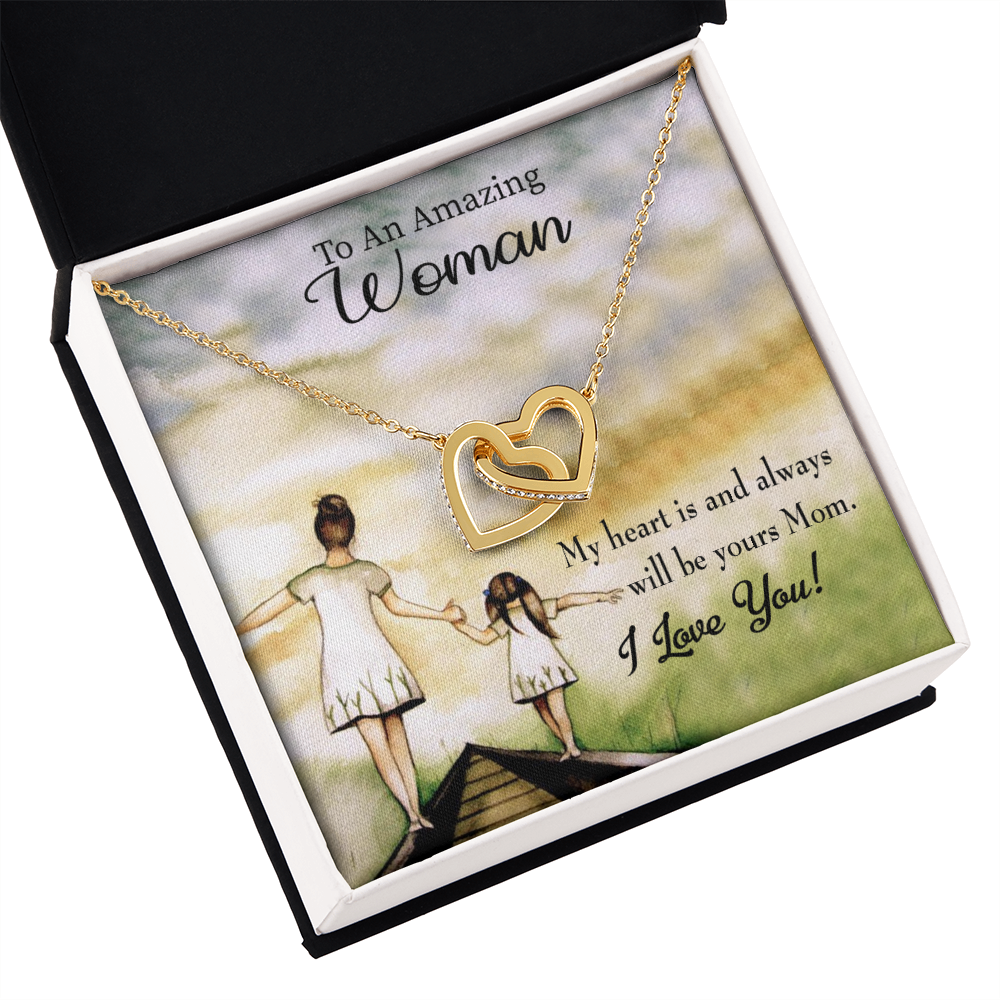 To Mom My Heart is Always Yours Inseparable Necklace-Express Your Love Gifts