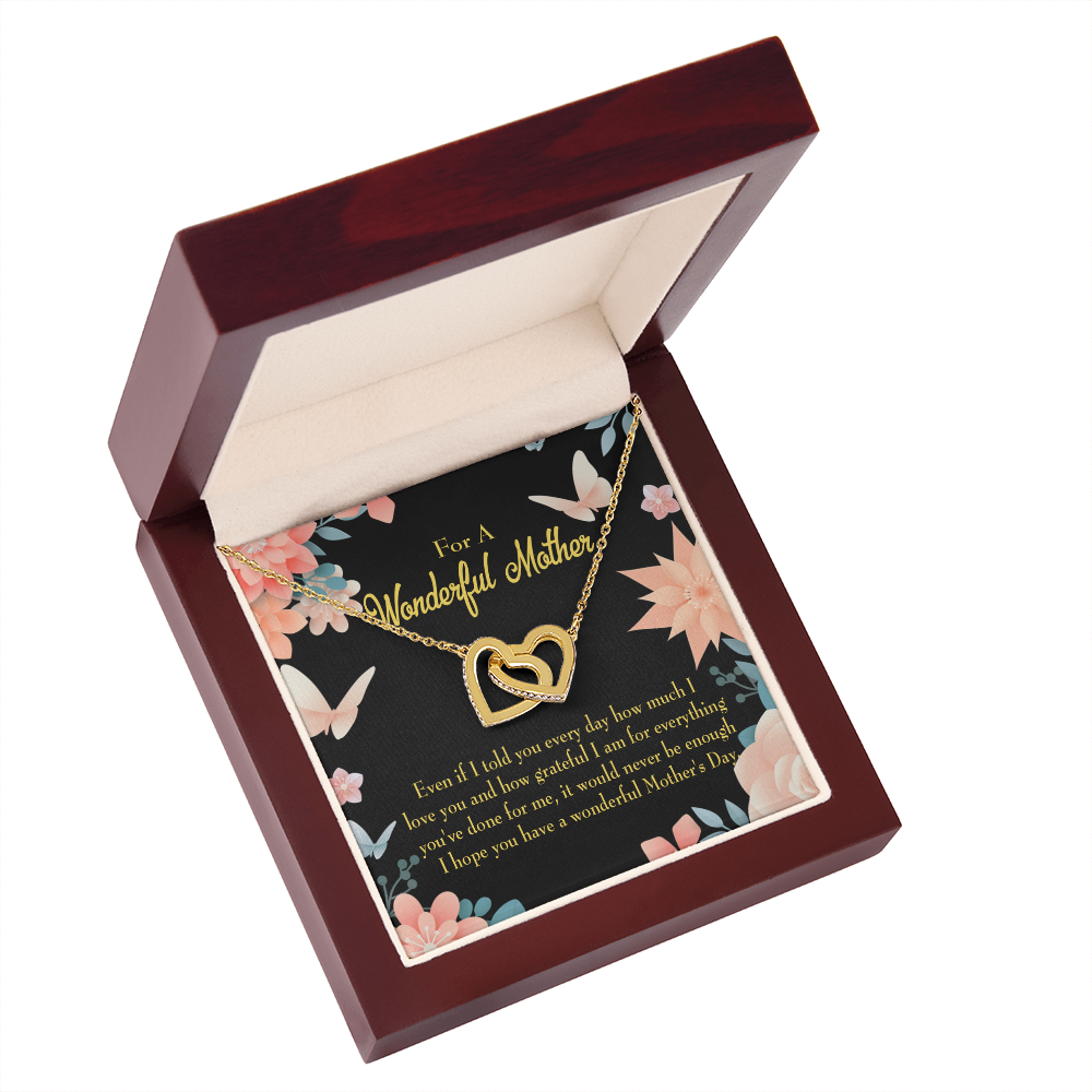 To Mom Never Be Enough Inseparable Necklace-Express Your Love Gifts