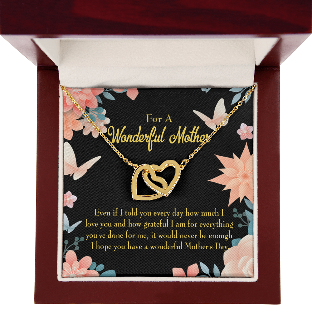 To Mom Never Be Enough Inseparable Necklace-Express Your Love Gifts
